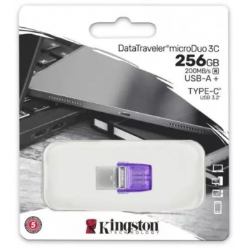 USB Флеш 256GB 3.0 Kingston OTG DTDUO3CG3/256GB металл-2