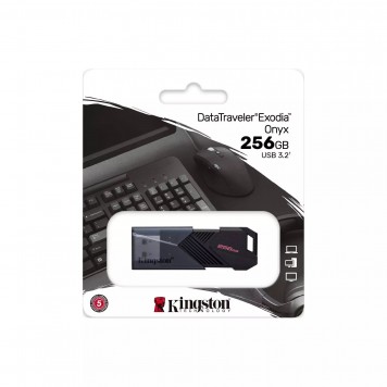 USB-накопитель Kingston Data Traveler Exodia Onyx 256 GB USB 3.2 Mate Black DTXON/256GB-2