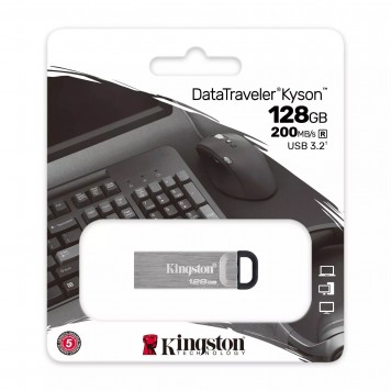 USB-накопитель Kingston DTKN/128GB 128GB Серебристый-2