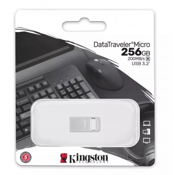 USB-накопитель Kingston DataTraveler Micro USB DTMC3G2/256GB USB 3.2 Gen 1 200MB/s Metal-2