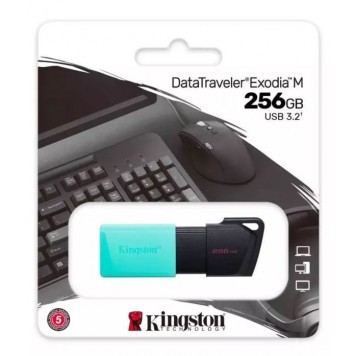 USB-накопитель Kingston DTXM/256GB 256GB Бирюзовый-1