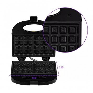 Вафельница для бельгийских вафель Kitfort КТ-3658-1