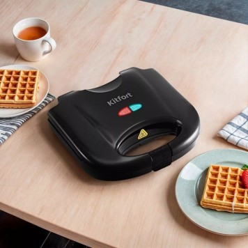 Вафельница для бельгийских вафель Kitfort КТ-3658-3