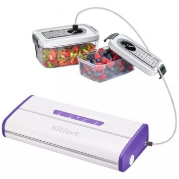 Вакууматор Kitfort КТ-1514-1 бело-фиолетовый-4