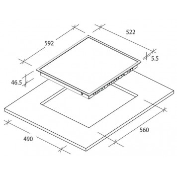 Варочная поверхность электрическая CANDY CH64XB-3