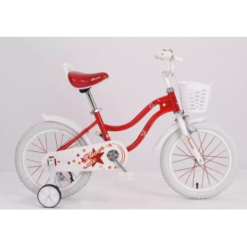 Велосипед детский Phoenix Nova Pink (Red) (с доп.колёсамирама сталь 10.5скорость 1колёса 16)-1