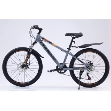 Велосипед подростковый Phoenix Rift Gray (рама сталь 13скоростей 7колёса 24)-2