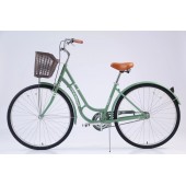 Велосипед прогулочный Phoenix Aurora Plus Green (корзина рама алюминий 18скорость 1колёса 28)