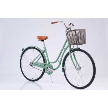 Велосипед прогулочный Phoenix Aurora Plus Green (корзина рама алюминий 18скорость 1колёса 28)-2