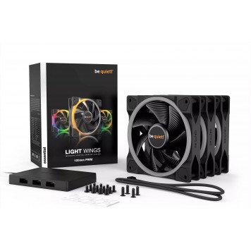 Вентилятор для компьютерного корпуса Bequiet! Light Wings 120mm PWM ARGB Triple Pack-4