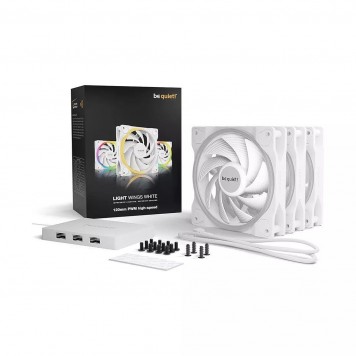 Вентилятор для компьютерного корпуса Bequiet! Light Wings 120mm PWM high-speed Triple-Pack White-2