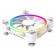 Вентилятор для корпуса ID-Cooling ZF-12025-ARGB-TRIO SNOW 120mm 500~1600±10%RPM 4Pin PWM