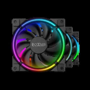 Вентилятор для корпуса PCCooler CORONA 3-IN-1 FRGB KIT 3x120mm 1000-2000 ± 10% RPM  Black-1
