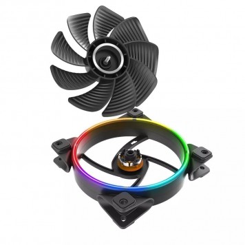 Вентилятор для корпуса PCCooler CORONA 3-IN-1 FRGB KIT 3x120mm 1000-2000 ± 10% RPM  Black-3