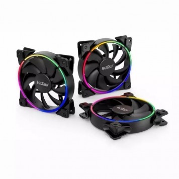 Вентилятор для корпуса PCCooler CORONA 3-IN-1 FRGB KIT 3x120mm 1000-2000 ± 10% RPM  Black-5