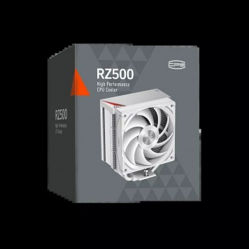 Вентилятор для процессора PCCooler RZ500 WH TDP 250W 4-pin LGA Intel 115X/1200/1700/1851 AMD AM4/AM5-5