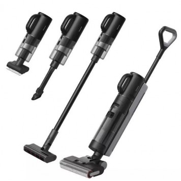 Вертикальный моющий пылесос Dreame H12 Dual Black (HHV4) Самоочистка щетки 300 Вт 60 мин 4 насадки-2