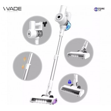 Вертикальный пылесос WADE SV-01 White (SV-01 White) 150 Вт 1200 л 30 мин подсветка-1