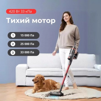 Вертикальный пылесос WADE SV-05 Red/Black-2