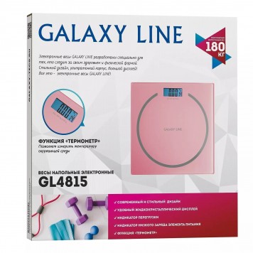 Весы напольные электронные GALAXY LINE GL 4815 РОЗОВЫЕ-5