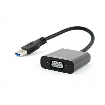 Видеоадаптер (конвертер) Cablexpert USB 3.0 -- VGA черный AB-U3M-VGAF-01