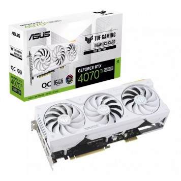 Видеокарта ASUS TUF Gaming GeForce RTX™ 4070 Ti SUPER BTF White OC Edition 16 ГБ GDDR6X 2xHDMI 3xDP TUF-RTX4070TIS-O16G-BTF-WHITE-5