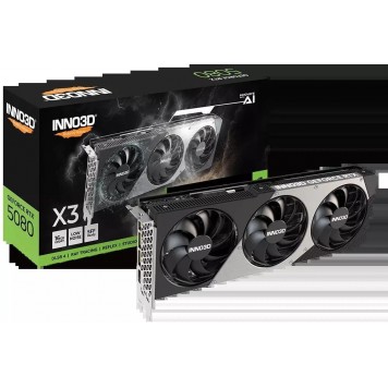 Видеокарта Inno3D GeForce RTX5080 X3 16G GDDR7 256-bit PCI-E Gen5 1xHDMI 3xDP Minimum System Power Requirement 850W N50803-16D7-176068N