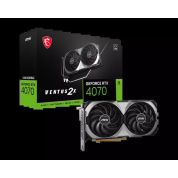 Видеокарта MSI GeForce RTX 4070 VENTUS 2X E 12G 12G GDDR6X HDMI 3xDP RTX 4070 VENTUS 2X E 12G-1