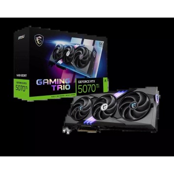 Видеокарта MSI GeForce RTX 5070Ti 16G GAMING TRIO OC PLUS 16G GDDR7 256bit 1xHDMI 3xDP-1