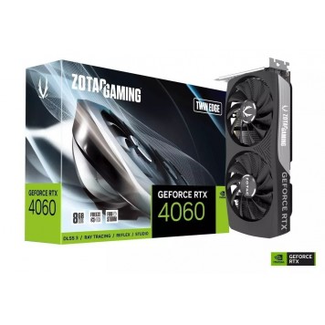 Видеокарта Zotac Gaming GeForce RTX 4060-8Gb Twin Edge GDDR6/128bit/2460/17000/HDCP/Three DP/HDMI/Medium Pack(ZT-D40600E-10M)-1