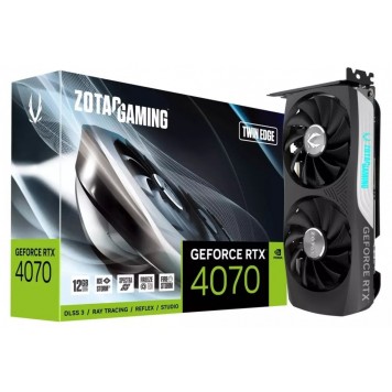 Видеокарта ZOTAC GAMING GeForce RTX 4070 Twin Edge GDDR6 - 12GB /192 бит/HDMI/DisplayPort(3шт)-5
