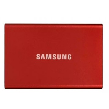 Внешний SSD  500Gb Samsung T7 USB 3.2 Gen.2 (10 Гбит/c)  AES 256 Красный MU-PC500R/WW