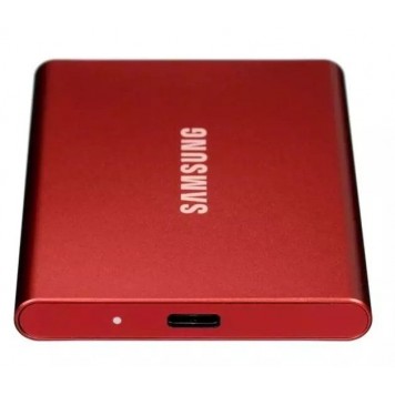 Внешний SSD  500Gb Samsung T7 USB 3.2 Gen.2 (10 Гбит/c)  AES 256 Красный MU-PC500R/WW-2