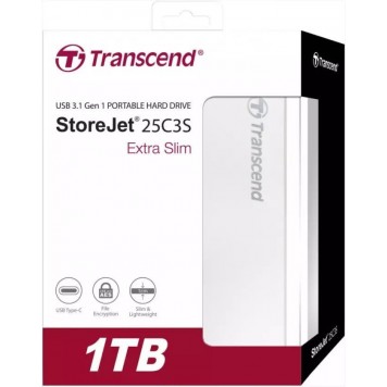 Внешний жесткий диск Transcend TS1TSJ25C3S 1TB 2.5  Type C-2