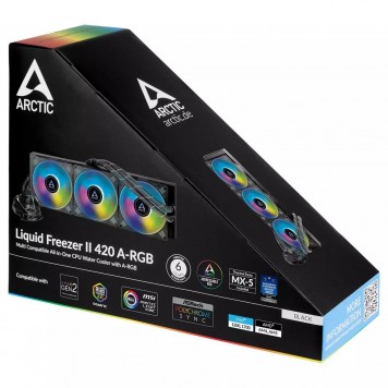 Водяное охлаждение ARCTIC Liquid Freezer II - 420 A-RGB ACFRE00109A S1700/1200/115x/AMD4/5-5
