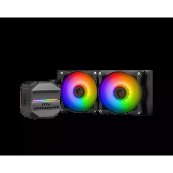 Водяное охлаждение для CPU MSI MAG CORELIQUID M240. Socket Intel/AMD 4pin Fan 2x120см ARGB Black-3