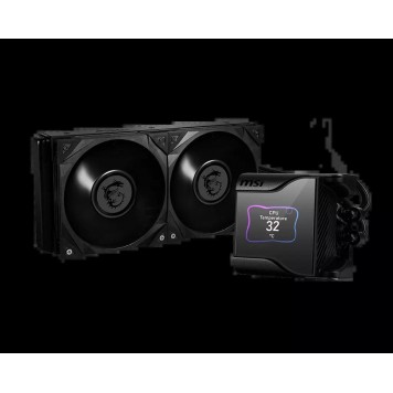 Водяное охлаждение для CPU MSI MEG CORELIQUID S280. Socket Intel/AMD 4pin Fan 2x120см-1