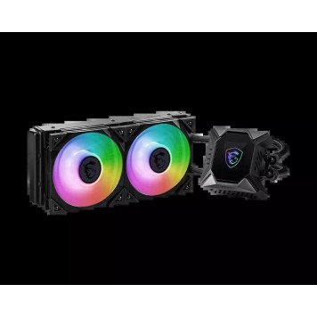 Водяное охлаждение для CPU MSI MPG CORELIQUID K240 V2. Socket Intel/AMD 4pin Fan 2x120см ARGB
