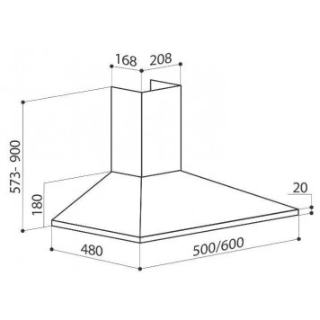 Вытяжка LEX BASIC 500 WHITE-3