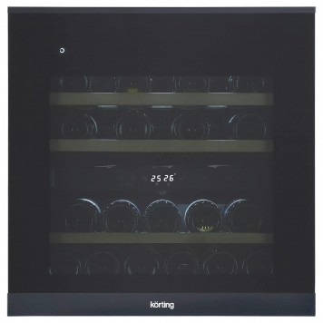 Встраиваемый винный шкаф Korting KFW 604 DB GXN
