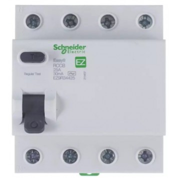 Выключатель дифференциального тока SE EASY9 4P 25А 30мА-1