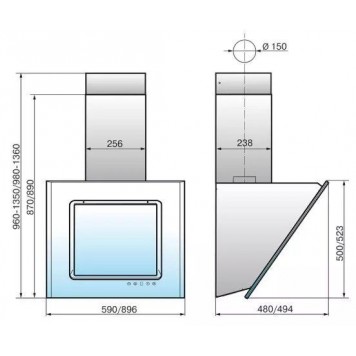 Вытяжка ELIKOR Оникс 60П-1000-Е4Д черный-1