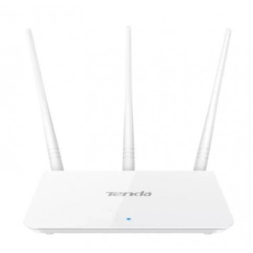 Wi-Fi Маршрутизатор Tenda F3 300Mbps wireless Wi-Fi 4 Белый