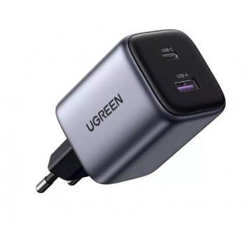 Зарядное устройство UGREEN 1xUSB-C 1хUSB 35W QC3.0 Gan X CD350 (15539)