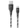 Зарядный кабель ROCKET Contact USB-A/USB-C 1м тканевая оплётка черный