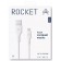 Зарядный кабель ROCKET Flex USB-A/Lightning 1м оплётка TPE белый