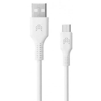 Зарядный кабель ROCKET Flex  USB-A/USB-C 1м оплётка TPE белый-1
