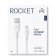 Зарядный кабель ROCKET Flex  USB-A/USB-C 1м оплётка TPE белый