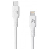Зарядный кабель ROCKET Flex USB-C/Lightning 1 м оплётка TPE белый