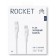 Зарядный кабель ROCKET Flex USB-C/Lightning 1 м оплётка TPE белый